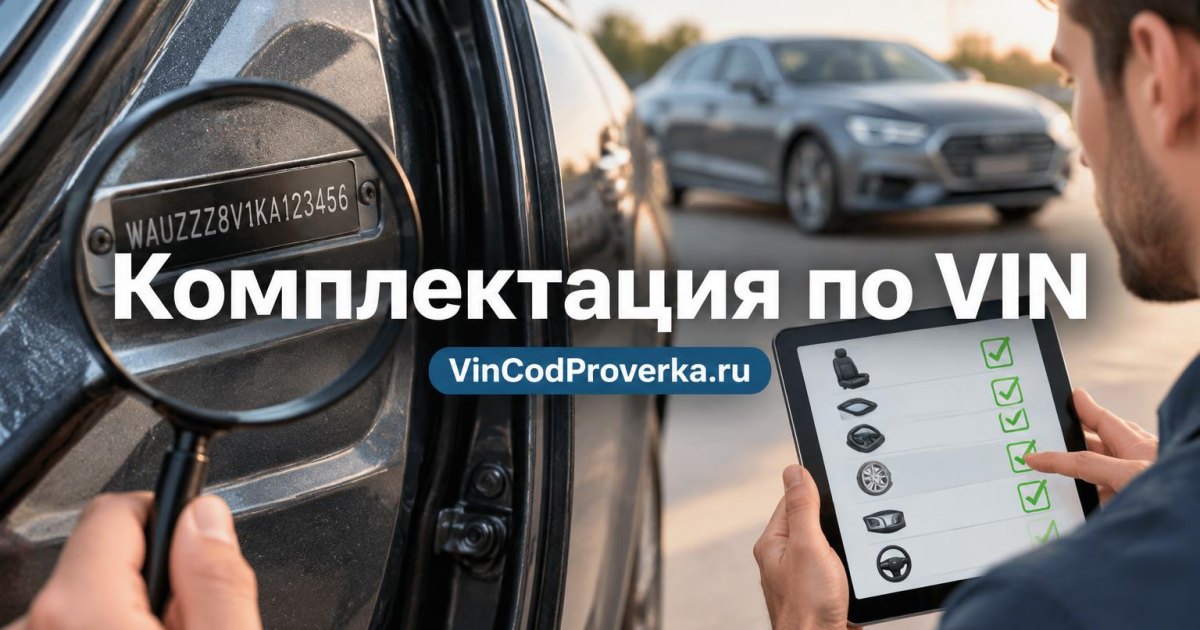 Проверка комплектации авто по VIN: как узнать и сверить